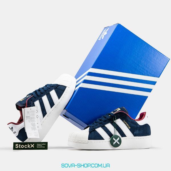 Женские кроссовки Adidas Superstar Classic XLG Blue фото