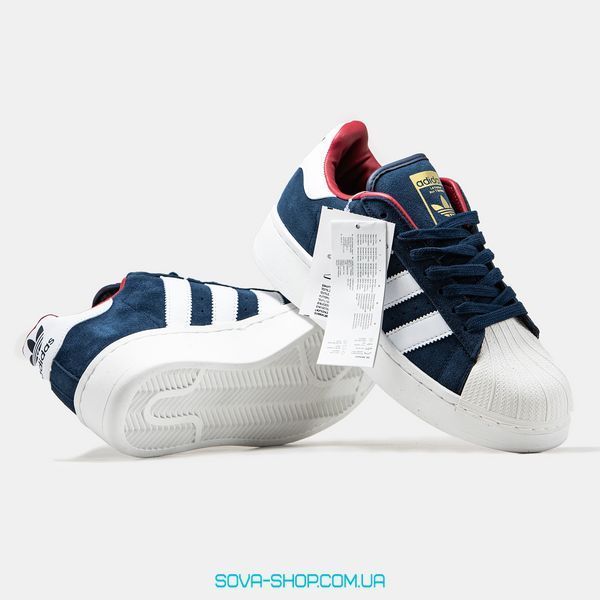 Женские кроссовки Adidas Superstar Classic XLG Blue фото