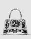 Жіноча сумка Balenciaga Hourglass Small Handbag Graffiti in White Premium re-11302 фото 1