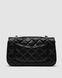 Жіноча сумка Chanel Classic 1.55 Small Single Flap in Black/Silver Premium re-11167 фото 3