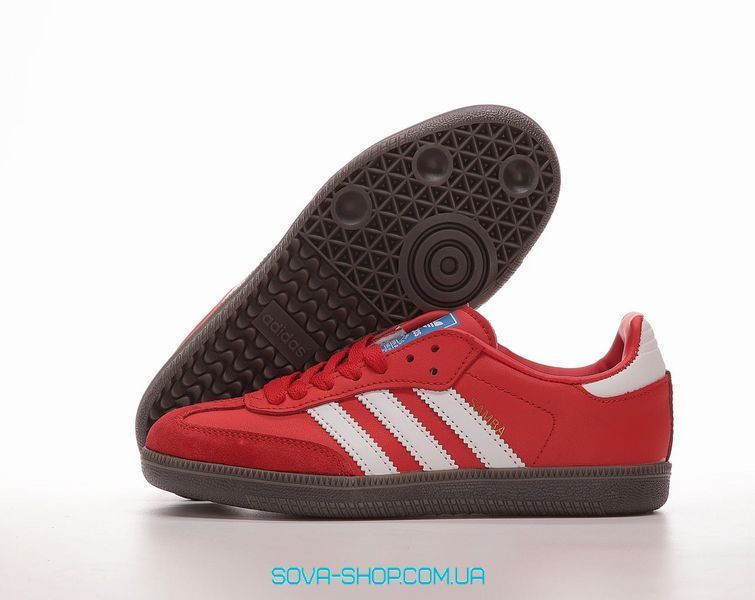 Женские кроссовки Adidas Samba Red фото