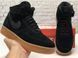 Зимние мужские кроссовки Black Gum "С МЕХОМ" Nike Air Force 1 re-3965 фото 5