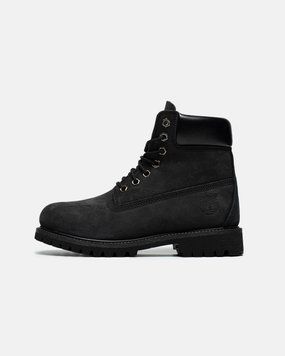 Мужские зимние ботинки (Без меха) Timberland Nubuck Black Premium фото