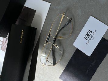 Сонцезахисні окуляри Balenciaga Clear/Gold BB0246S 003 Premium фото