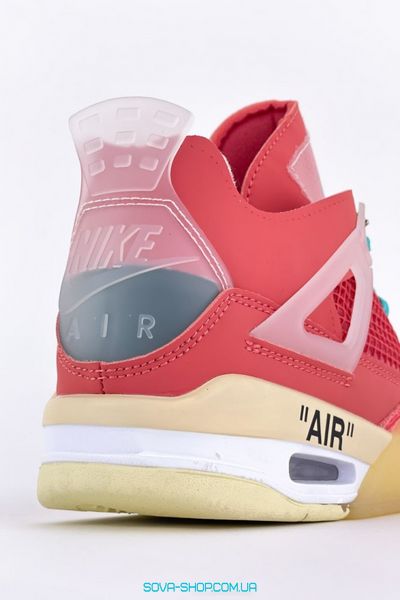 Жіночі баскетбольні кросівки Nike Air Jordan 4 Retro Off-White Pink фото