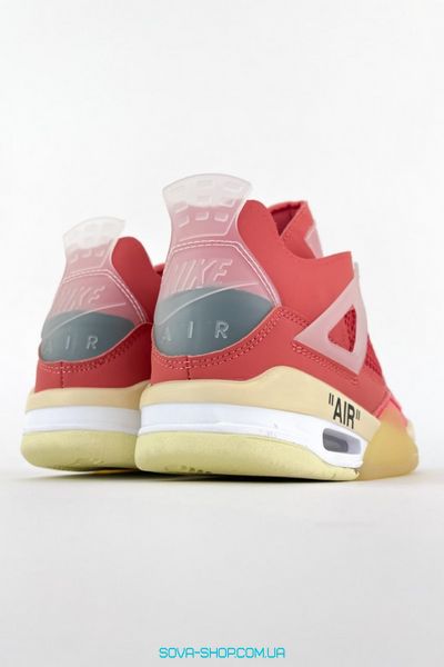 Жіночі баскетбольні кросівки Nike Air Jordan 4 Retro Off-White Pink фото