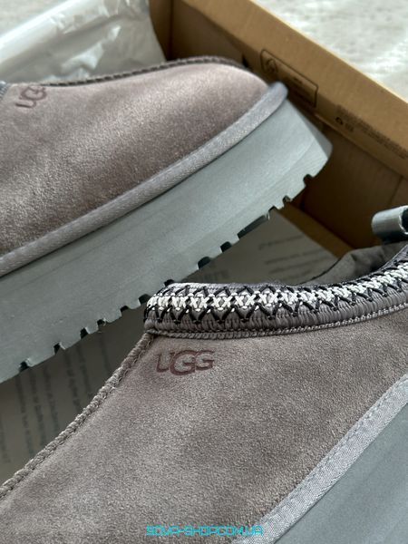 Жіночі зимові ботинки UGG Tasman Platform Grey PREMIUM фото