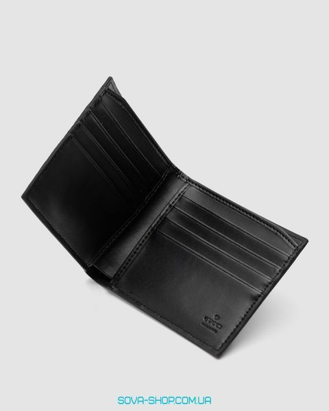 Кошелёк Gucci Black Signature Coin Wallet Premium фото