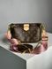 Жіноча сумка Louis Vuitton Multi Pochette Brown/Pink Premium re-10773 фото 4