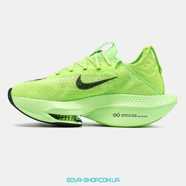 Жіночі та чоловічі кросівки Nike Air Zoom Alphafly Next 2 Lime фото