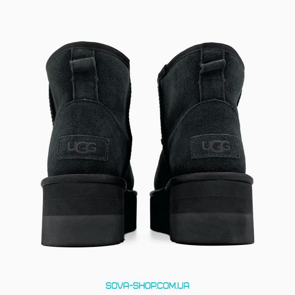 Женские зимние ботинки UGG Classic Mini Platform XL Black PREMIUM фото