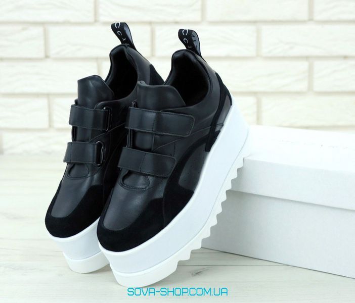 Жіночі кросівки Eclypse Platform Sneakers - Black|White STELLA MCCARTNEY фото