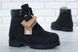 Зимові чоловічі та жіночі ботинки (Вовняне хутро) Timberland CLASSIC PREMIUM NUBUCK WATERPROOF ALL BLACK re-3763 фото 6
