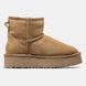 Женские зимние ботинки UGG Classic Mini Platform Chestnut Premium re-9695 фото 3