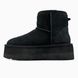 Жіночі зимові ботинки UGG Classic Mini Platform XL Black PREMIUM re-11912 фото 3