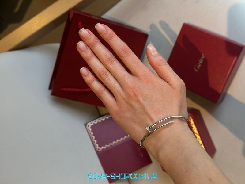 Браслет "Juste un Clou Diamond White Gold" Premium фото