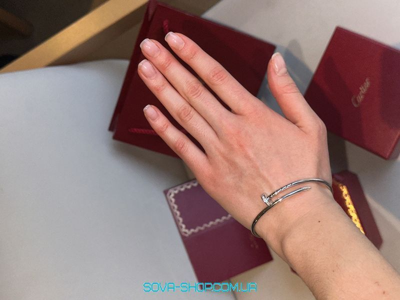 Браслет "Juste un Clou Diamond White Gold" Premium фото