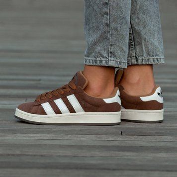 Жіночі кросівки Adidas Campus Brown White фото
