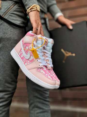 Jordan Dior Baby Pink Womens Fashion Footwear Sneakers on Carousell