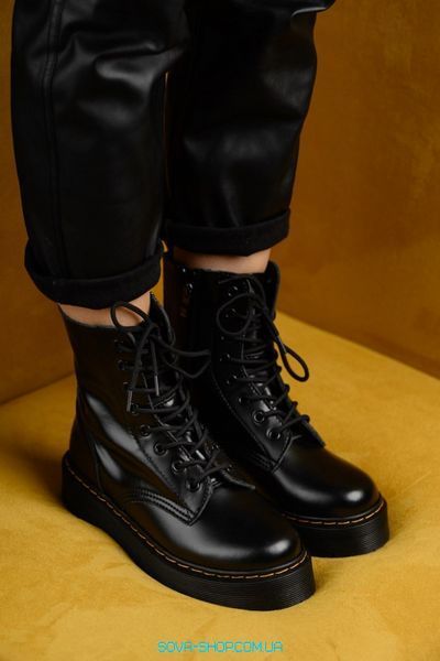 Мужские зимние ботинки (ТЕРМО) Dr. Martens Jadon Black фото