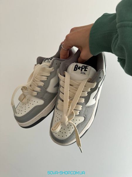 Женские кроссовки A Bathing Ape BAPE STA SK8 GREY фото
