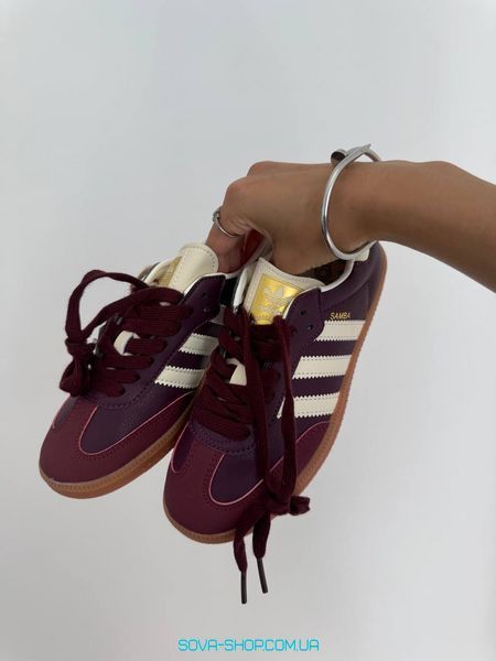 Женские кроссовки Adidas Samba &ldquo;MAROON&rdquo; фото