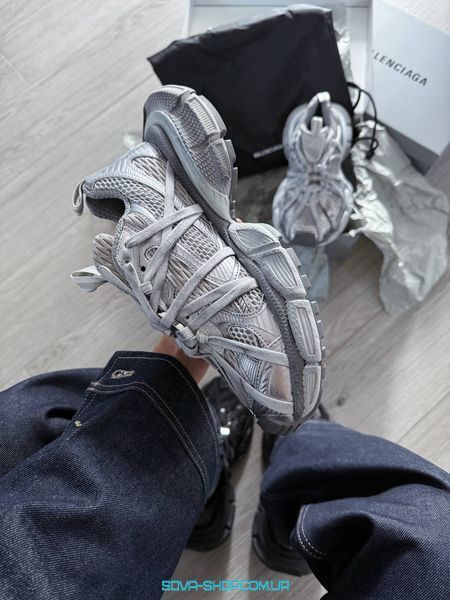 Жіночі та чоловічі кросівки Balenciaga GB 3xl Extreme Laces B Trainers in Grey Premium фото