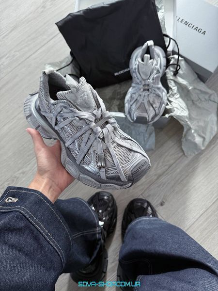 Жіночі та чоловічі кросівки Balenciaga GB 3xl Extreme Laces B Trainers in Grey Premium фото