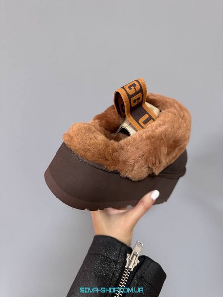 Женские зимние ботинки UGG Funkette Brown CHOCOLATE Premium фото