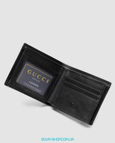 Гаманець Gucci Leather GG Marmont Coin Wallet Black Premium фото
