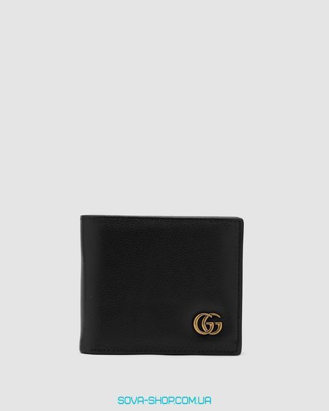 Гаманець Gucci Leather GG Marmont Coin Wallet Black Premium фото