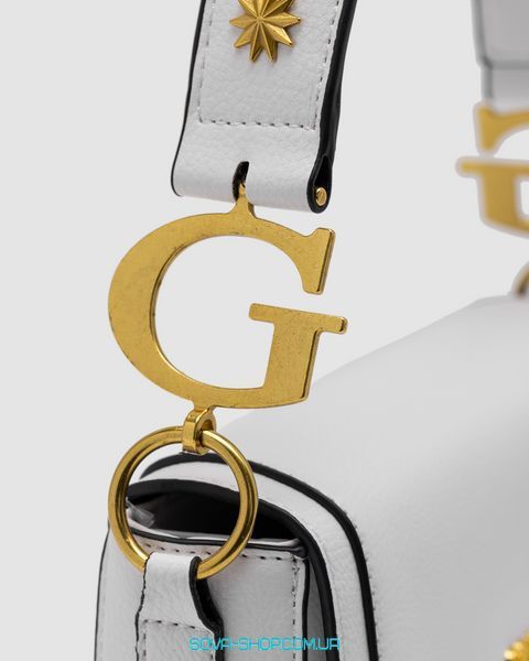 Женская сумка Guess Saddle Bag G Dream White Premium фото
