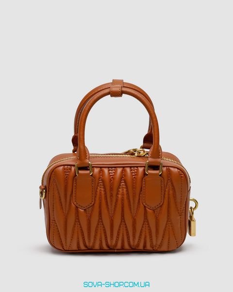 Женская сумка Miu Miu Arcadie Matelassé Nappa Leather Bag Brown Premium фото