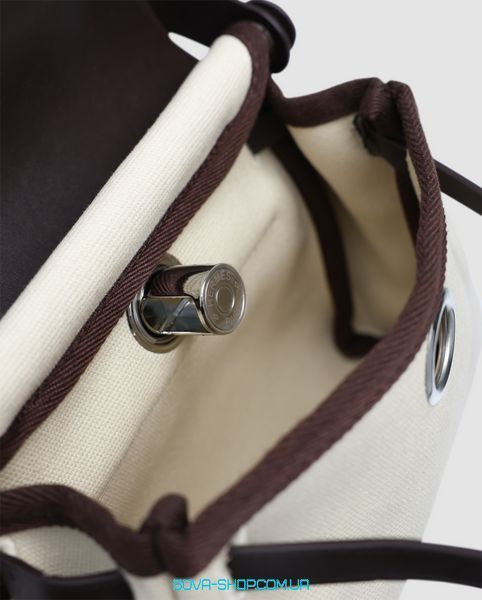 Жіноча сумка Hermes Herbag Zip 20 Bag Black/Beige Premium фото
