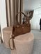 Женская сумка Prada Bonnie Medium Suede Handbag Chocolate Premium re-128734 фото 3