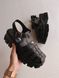 Женские сандали Prada Monolith Platform Sandals Black re-9100 фото 8