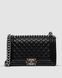 Жіноча сумка Chanel Medium Boy Black/Silver Caviar RHW Premium re-11169 фото 2