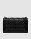 Жіноча сумка Chanel Medium Boy Black/Silver Caviar RHW Premium re-11169 фото 3
