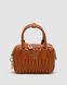 Жіноча сумка Miu Miu Arcadie Matelassé Nappa Leather Bag Brown Premium re-11775 фото 2