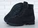Зимові чоловічі та жіночі ботинки (Вовняне хутро) Timberland CLASSIC PREMIUM NUBUCK WATERPROOF ALL BLACK re-37631 фото 1