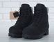 Зимові чоловічі та жіночі ботинки (Вовняне хутро) Timberland CLASSIC PREMIUM NUBUCK WATERPROOF ALL BLACK re-37631 фото 5