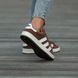 Жіночі кросівки Adidas Campus Brown White re-9842 фото 5