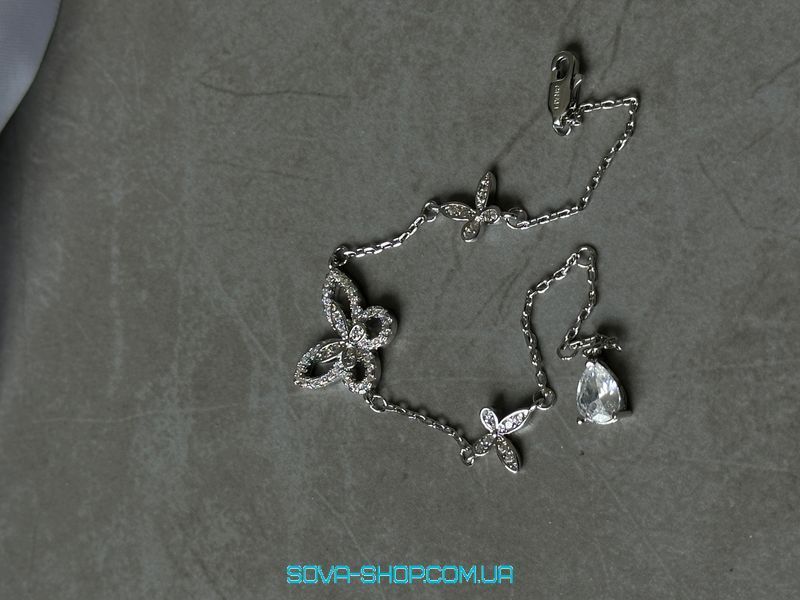 Браслет Graff Butterfly Silhouette Diamond Pendant White Gold Premium фото