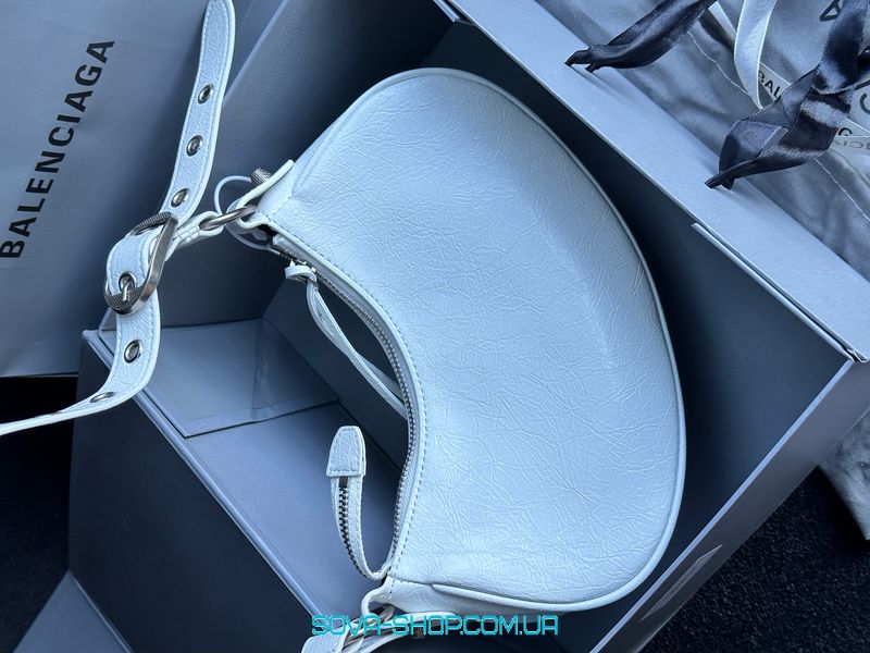 Жіноча сумка Balenciaga Le Cagole XS Shoulder Bag White Premium фото