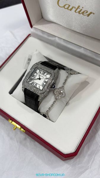 Годинник Cartier + браслет Van Cleef Premium фото
