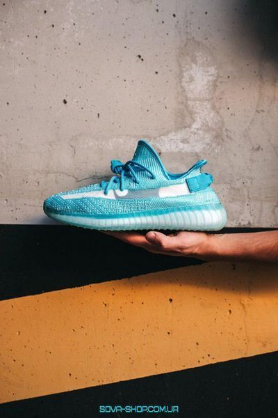 Чоловічі та жіночі кросівки Yeezy Boost 350 V2 Bluewater Adidas фото