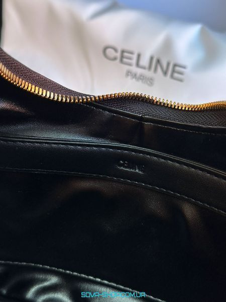 Жіноча сумка Celine Ava Triomphe Soft Bag in Smooth Calfskin Black Premium фото