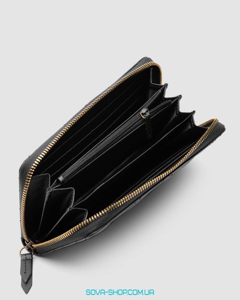 Кошелёк Gucci GG Marmont Zip-Around Long Wallet Black Matelasse Premium фото