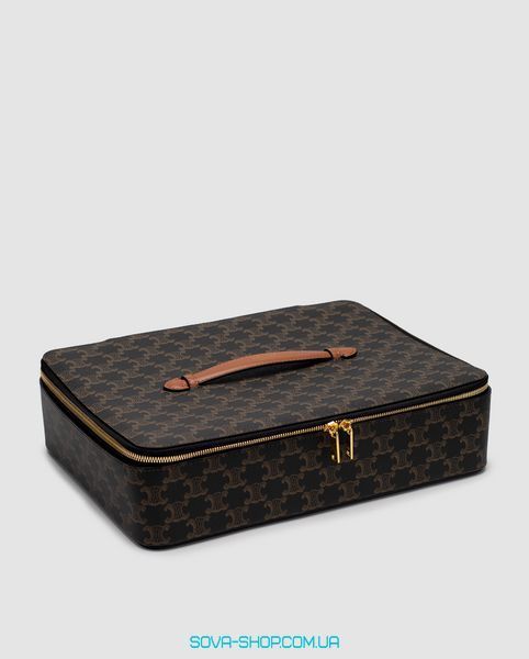 Жіноча сумка Celine Top Handle Large Toiletry Case in Triomphe Canvas Premium фото