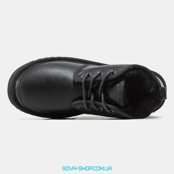 Чоловічі зимові ботинки UGG Neumel Leather Black Premium фото